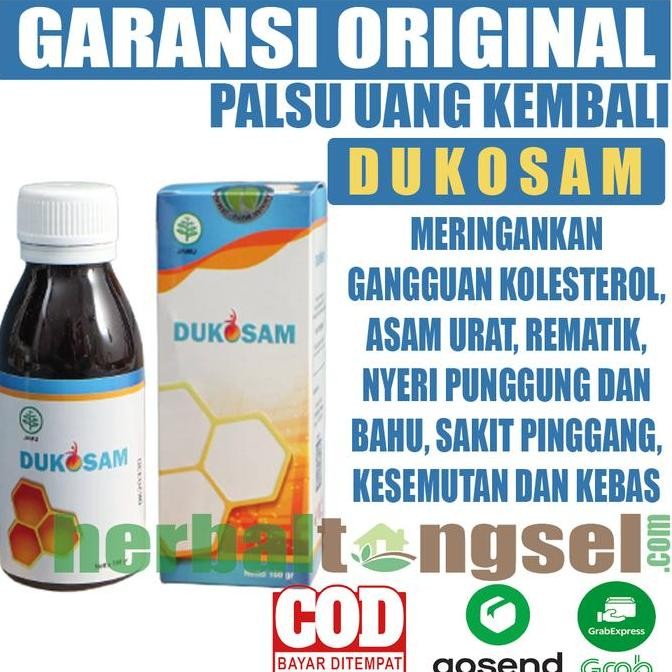 TERMURAH - Madu DUKOSAM Forte Obat Herbal Kolesterol Asam Urat Rematik Original