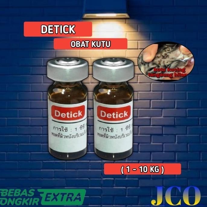 DETICK 1 ML OBAT TETES KUTU KUCING DETICK OBAT KUTU KUCING