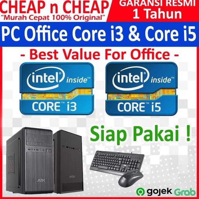 Pc Rakitan Core I3 & Core I5 Lengkap - Komputer Kasir Office Sekolah New Stok