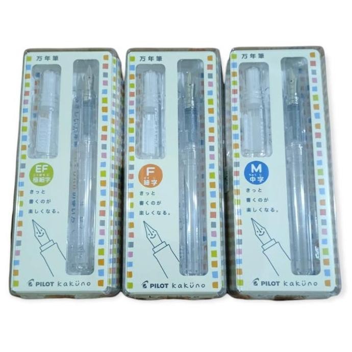 

PROMO! PILOT KAKUNO Fountain Pen EF/F/M Clear FKA-1SR
