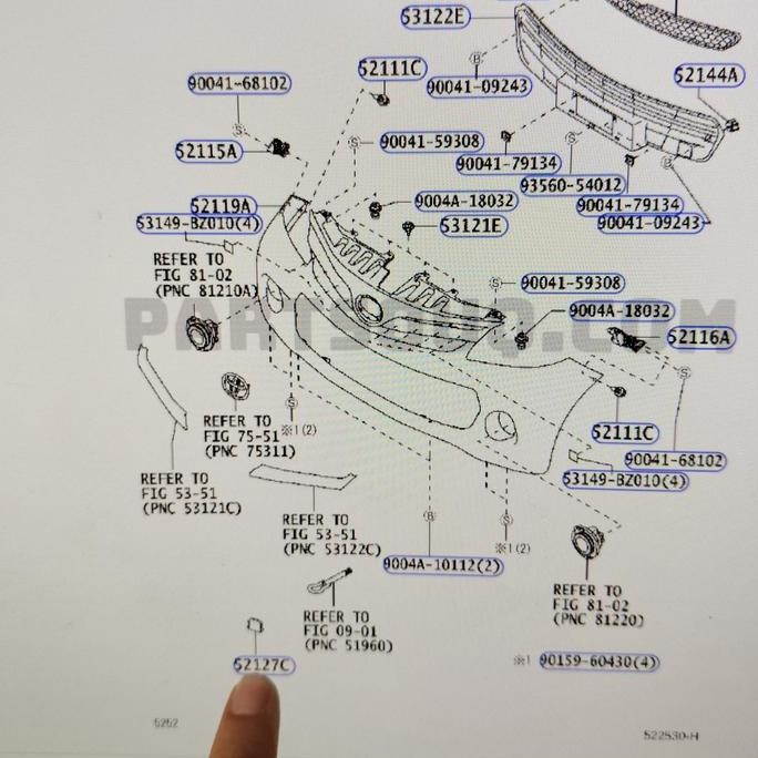 Towing Cover Tutup Tali Derek Bemper Bumper Depan Avanza Veloz 2012 2013 2014 2015 Ori Teruji Kualit