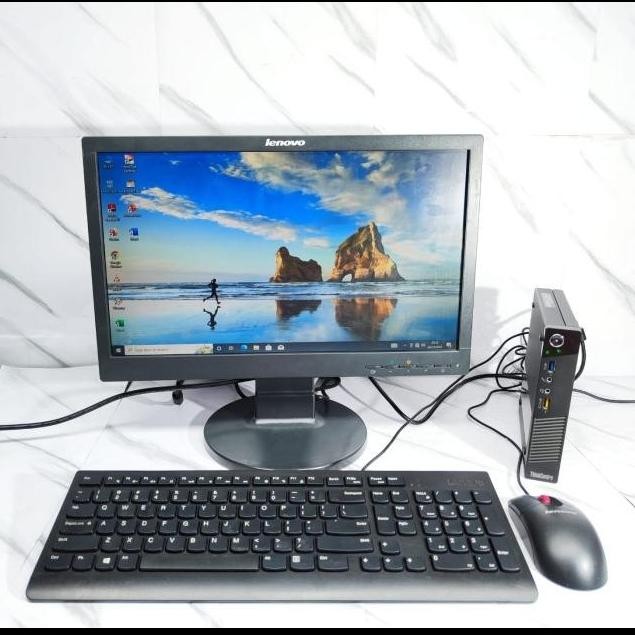 Paketan Mini Pc Lenovo M73 Intel Core I3 Gen 4 Full Lcd New Stok
