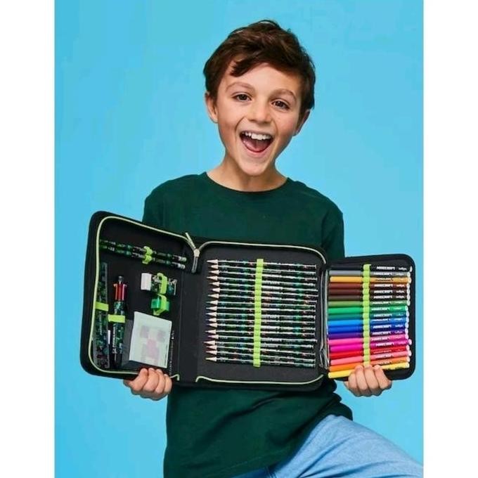 

Smiggle Stationery Zit It Minecraft/Tempat Pensil Minecraft/Kado/Ori