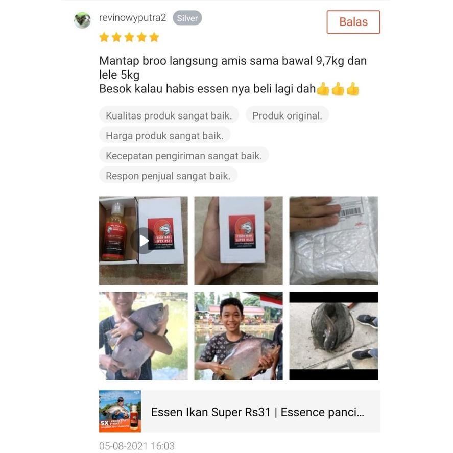 Diskon Essen Ikan Super Rs31 Ampuh 65 Ml- Essence Auto Strike Di Laut, Tambak, Sungai Dan Berbagai E