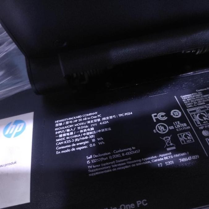 Komputer Pc All In One Aio Hp Gen 4 Hp 20 Tpc P034 New Stok