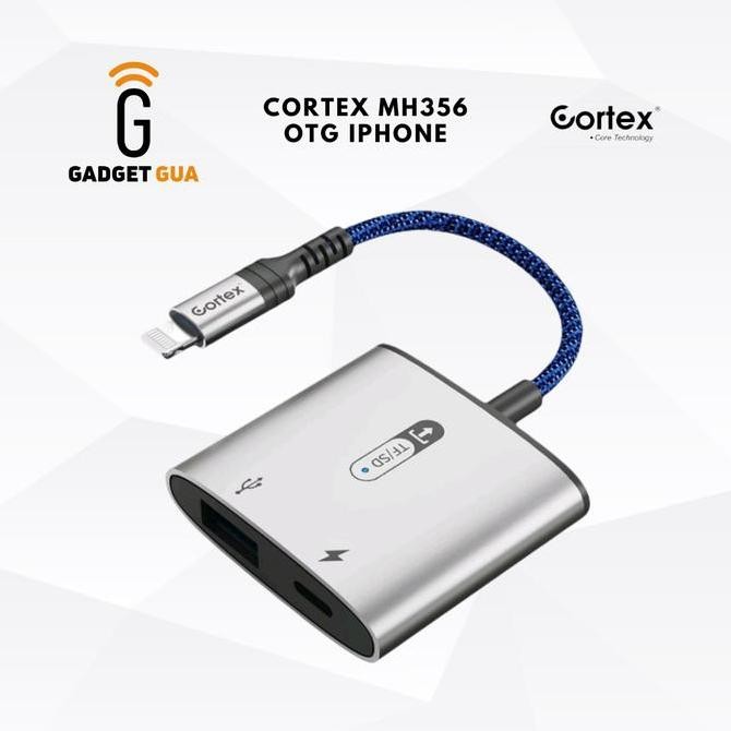 TERMURAH - OTG IPHONE MH356 Cortex OTG USB to Lightning 2 in 1 with charger for Iphone/Ipad