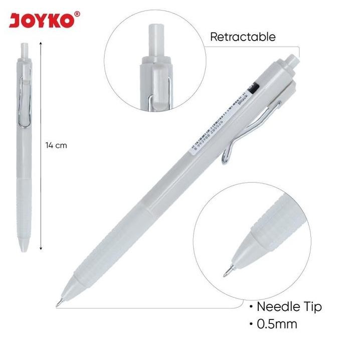

Pulpen Pen Gel | Gel Pen Joyko Cetek Pasuteru GP-343 0.5 mm Mata Jarum [1 LUSIN]