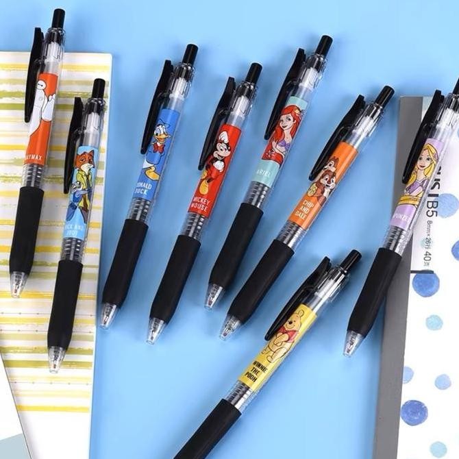 

TERBARU! Zebra Sarasa Disney Characters Princess Ariel Rapunzel Gel Ink Pen 0.5mm Pulpen Limited Edition