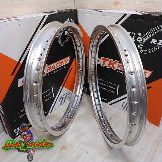 velg TK racing ring 18 160 185 dan 185 215 hole 36 warna silver