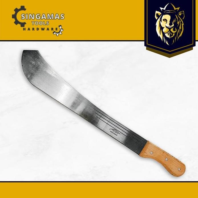 CROCODILE Golok/Parang Tebu Gagang Kayu 18 Inch