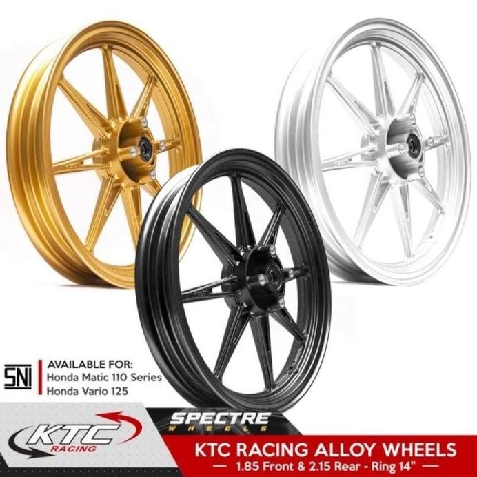 velg racing ktc Mio sporty Mio 110cc beat - Vario 110 - Vario 125&150 - Scoopy - spacy - Genio - Var