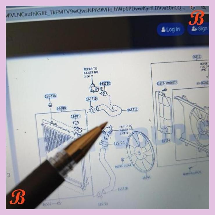 | JY | SELANG RADIATOR ATAS ETIOS 16571-0Y040