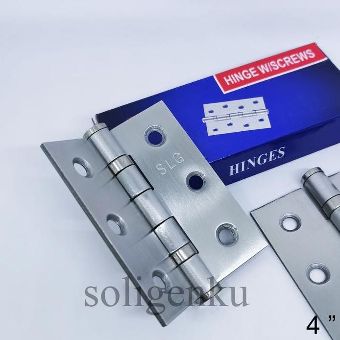 Engsel Tebal SOLIGEN 4" Stainless ENGSEL JENDELA PINTU 4 INCH