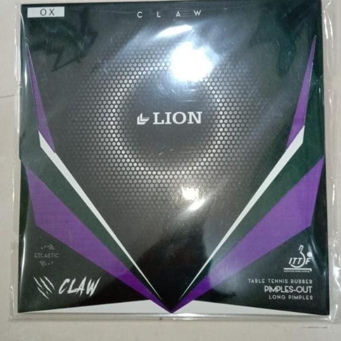 HARGA DISC - lion claw ox black rubber karet ping pong