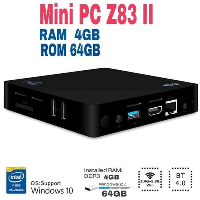 Mini Pc Z83 Ii 4Gb Ram 64Gb Rom Intel X5 Quadcore Hdmi Wifi Windows 10 New Stok