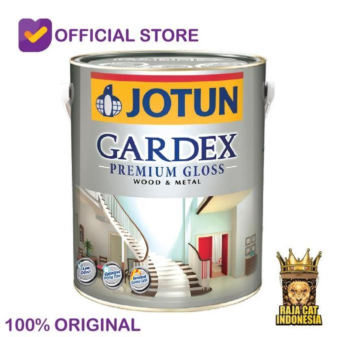 Cat Minyak Kayu Besi Jotun Gardex Premiun Gloss Warna Putih 1 Liter