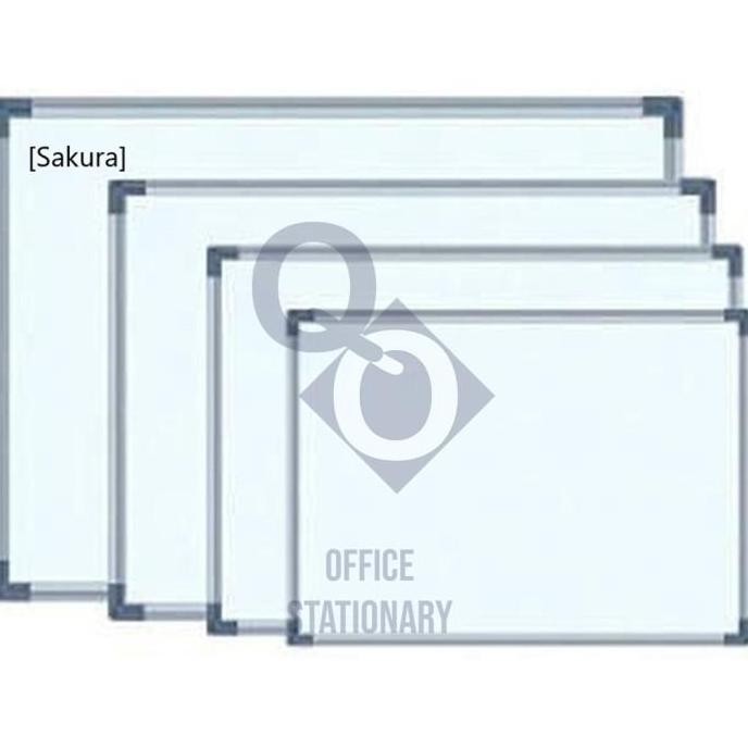

Papan Tulis Whiteboard Sakura 60 x 90 - White Board Magnet Gantung