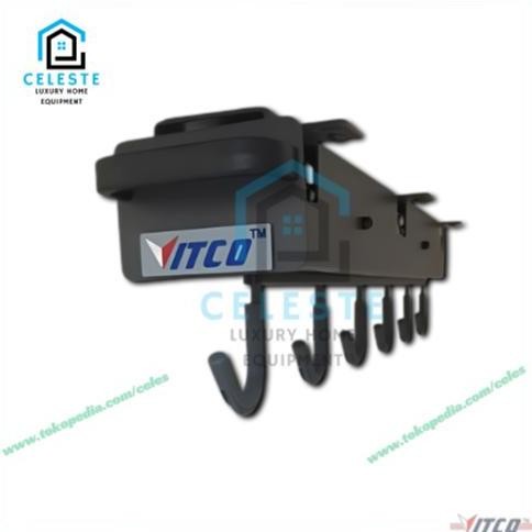 VITCO Pan hanger / Rak Gantungan Panci dan Wajan / Rak Gantungan Tarik dan Dorong