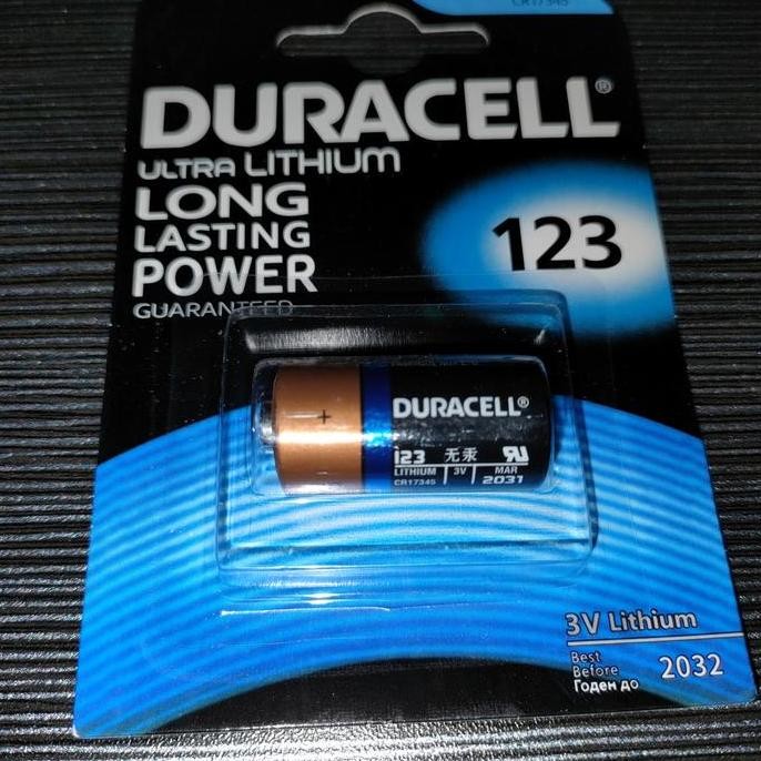 Baterai DURACELL LITHIUM CR 123 3V / Batere Duracell CR 123 A 123 murah