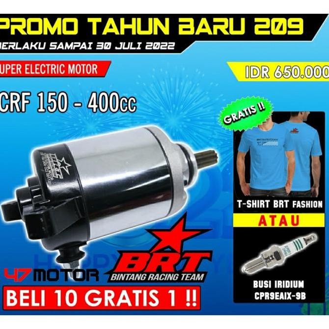 Dinamo Stater BRT Bore up CRF 150 Verza Megapro New Mono 300cc 400cc