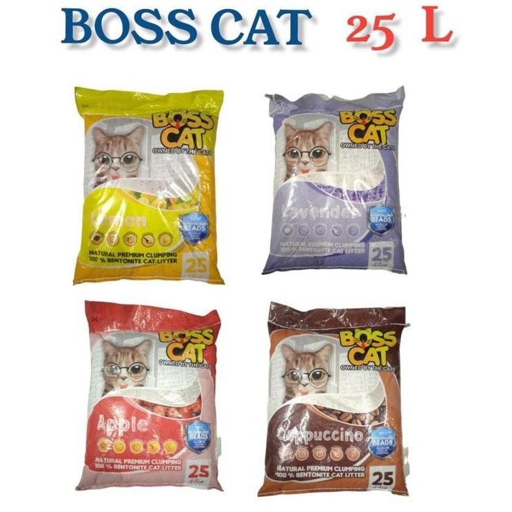 PASIR KUCING BOSS CAT 25 LITER GUMPAL WANGI