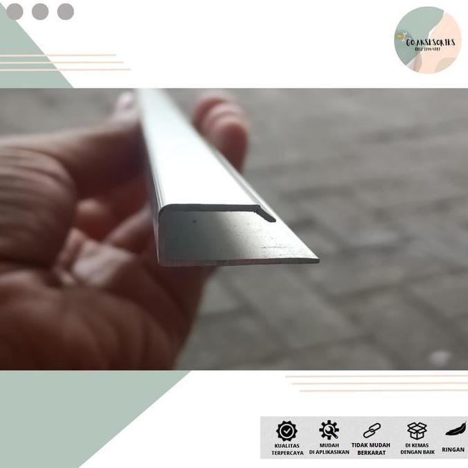 [PANJANG 6 METER] LIS PANCING ALUMINIUM/LIS KAIT/LIS KAIL murah