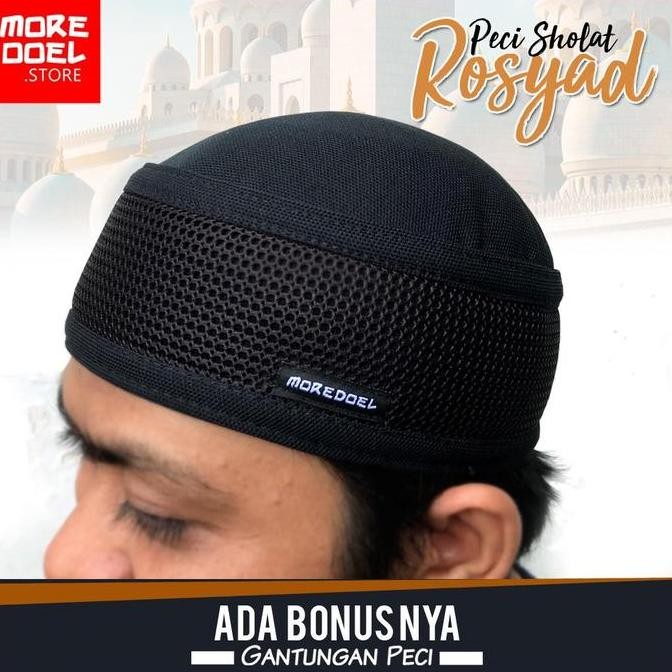 baru  Kopiah Peci Hitam Rosyad By Moredoel