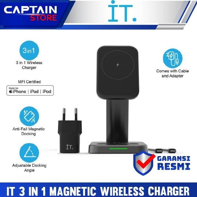 IT 3 in 1 Magnetic Wireless Charger - IT 3 in 1