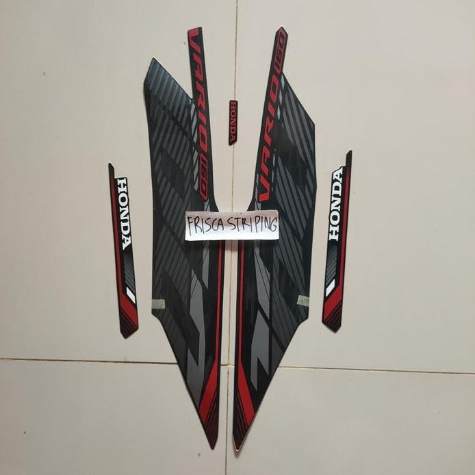 striping stiker Vario 160 hitam doff dof 2023 original
