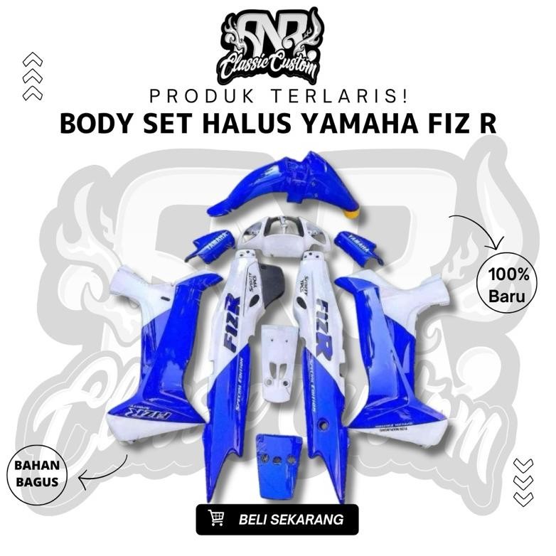 Full Set Fullset Body Halus Yamaha Fizr Fiz R F1ZR Malboro Biru Putih