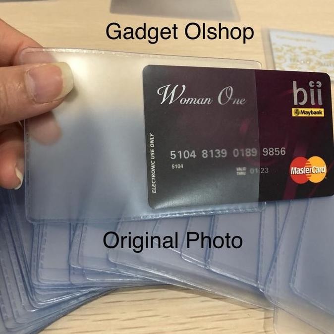 

READY Sampul cover plastik/Doff Polos/ kartu kantong name tag/ PER 500PC NEW