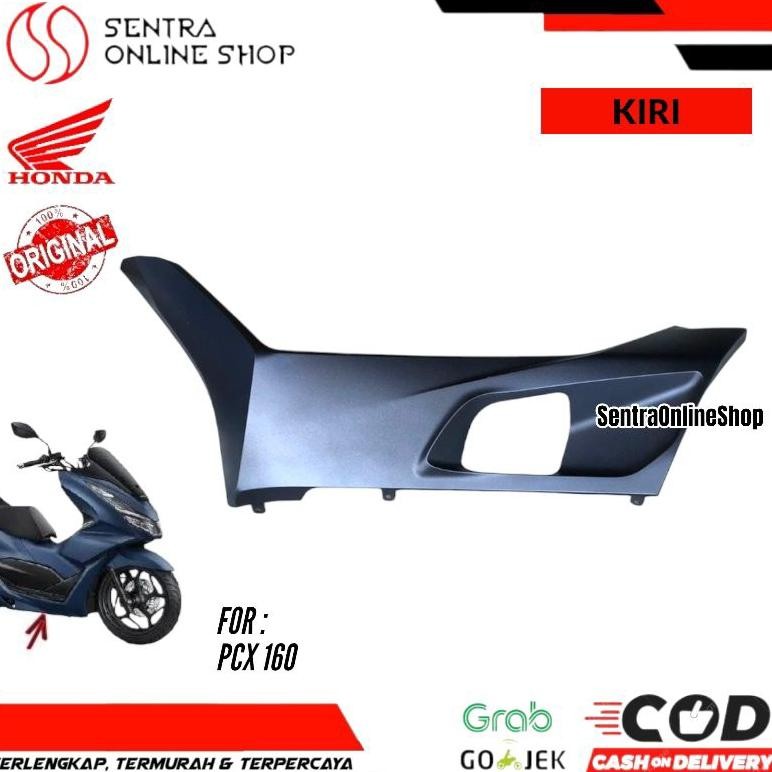 Cover under dek bah kiri pcx 160 biru doff dop orinal
