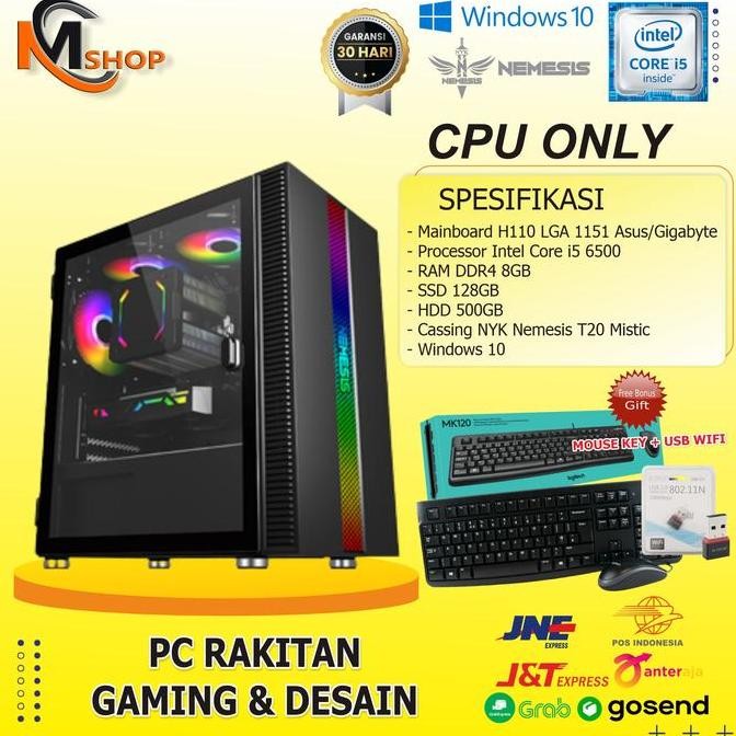 Pc Rakitan Core I5/Cpu Core I5 Komputer Rakitan Gaming Siap Pakai New Stok