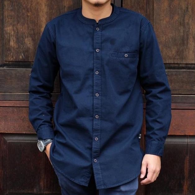 baru  Kaos Kurta Lengan Panjang Baju Koko Kurta Pria Original  Size Jumbo