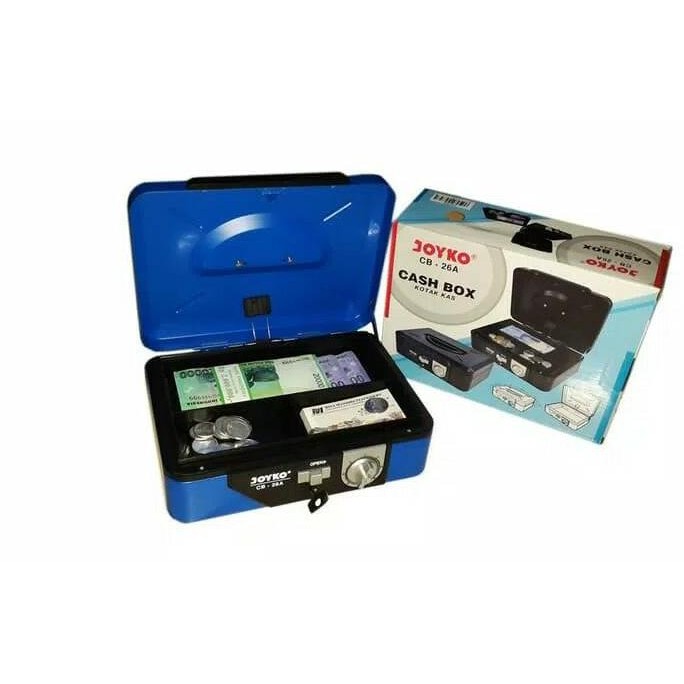 

READY Cash Box Joyko CB 26A Kunci Ganda Size 15.2 cm x 25 cm x 8.5 cm CB-26A NEW