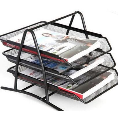 

READY Rak File Dokumen Buku 3 Susun Besi Surat Arsip Organizer NEW