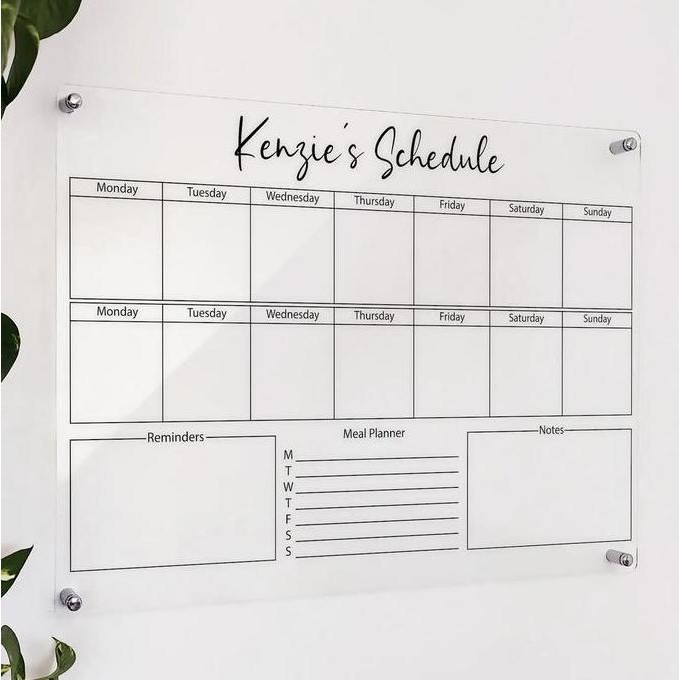 

READY Daily Planner Akrilik Modern | Wall Planner Acrylic Dinding NEW