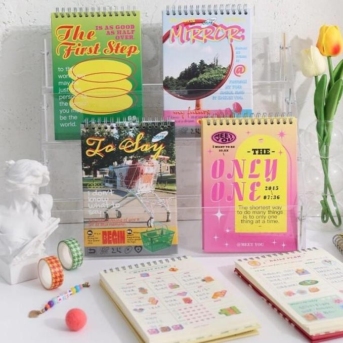 

READY Colorful Weekly Daily Planner Agenda Journalling Korean Style Buku 02 NEW