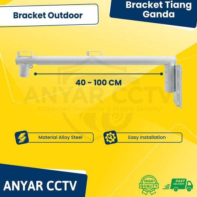 TERLARIS - Bracket Tiang Ganda CCTV Outdoor GD-122 40cm / 60cm / 80cm / 1 Meter