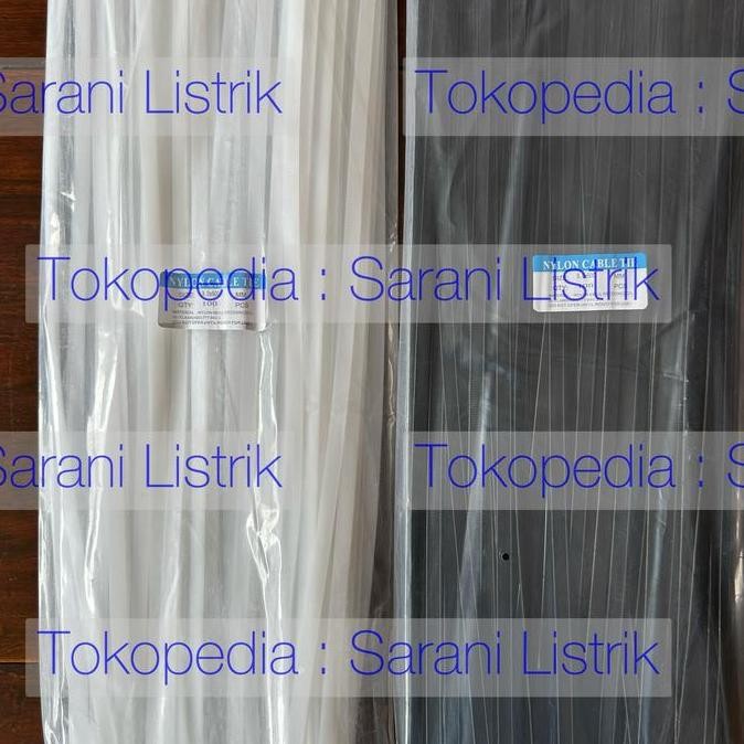 

Kabel Tie 9 x 60cm Cable Ties Nylon 9 x 600 mm Hitam Putih