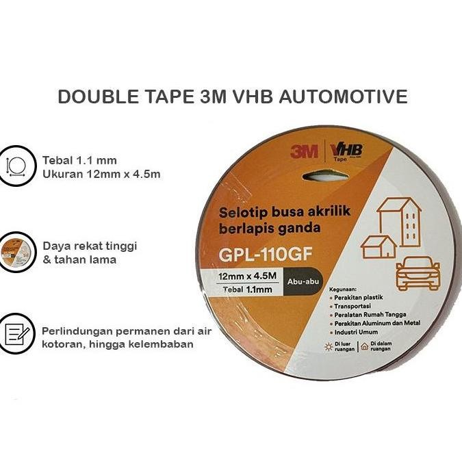 

3M Vhb Double Tape , 12 Mm X 4.5 M