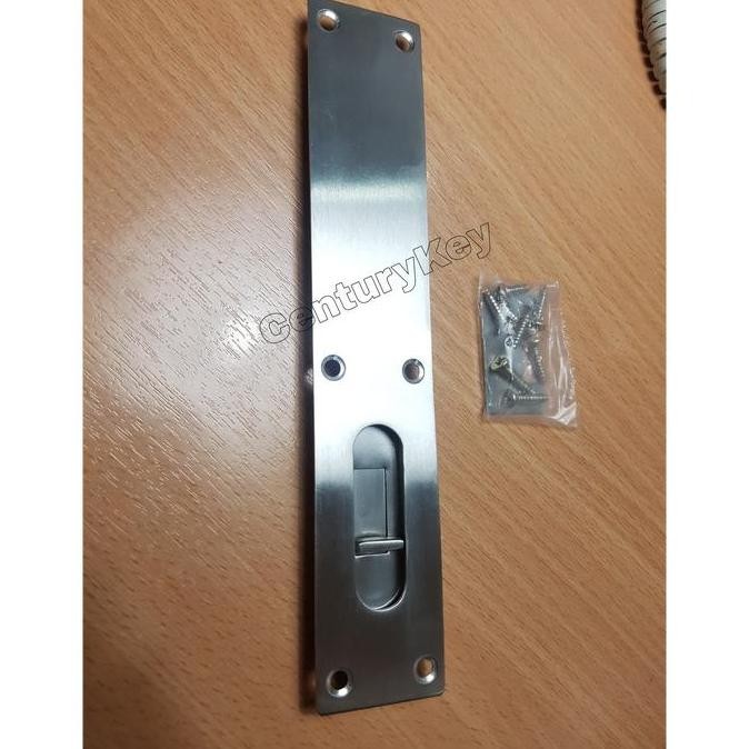 Flush Bolt Plate 8 Inch Grendel Slot Tanam Pintu Lipat