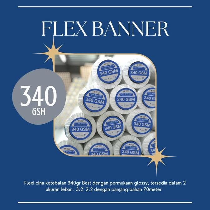 Flexi Frontlite Glossy 340gr 3.2x70m | Bahan Spanduk | Bahan Banner