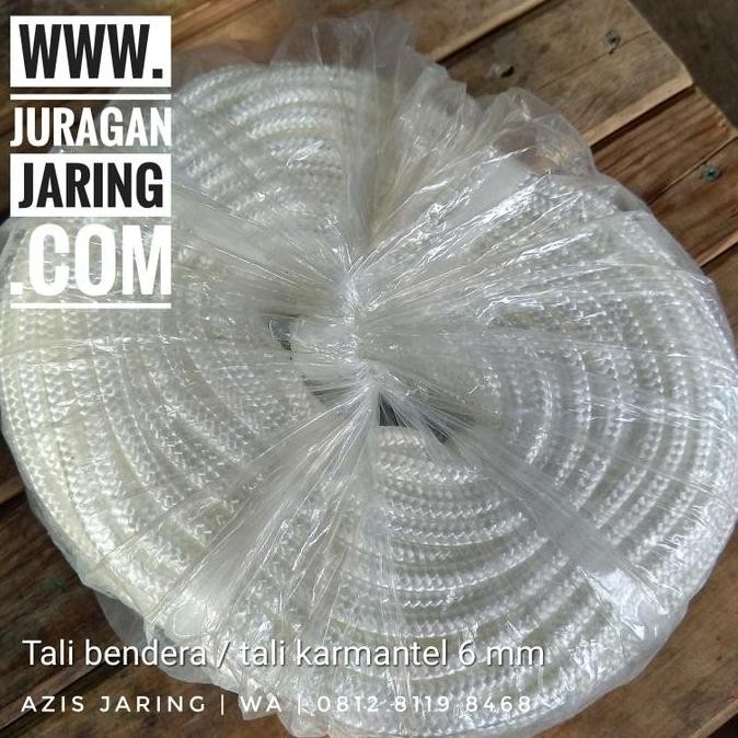 Tali bendera 6 mm tali karmantel per roll