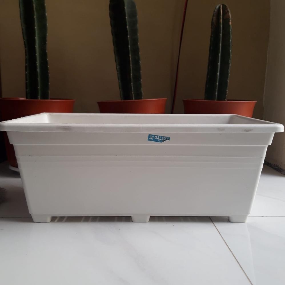 Pot Persegi Panjang Galaxy M / Pot Segi Panjang Besar 47 Cm/ Pot Bunga / Pot Tanaman Kotak Stock