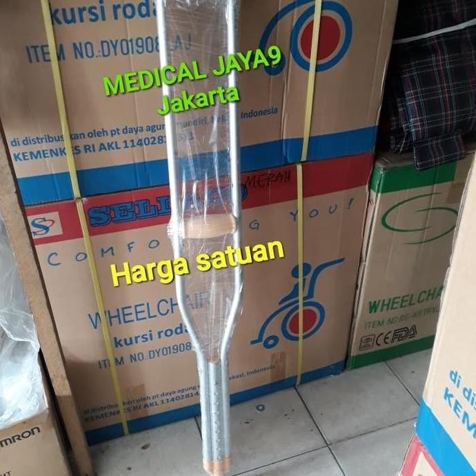 TERMURAH - TONGKAT KETIAK TONGKAT KRUK CRUTCH KETEK KESELEO PATAH TULANG KAKI