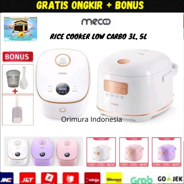 NEW Rice Cooker Digital Mecoo 3L - Low Carbo Rice Cooker - Rendah Gula [terbaik][terlaris]