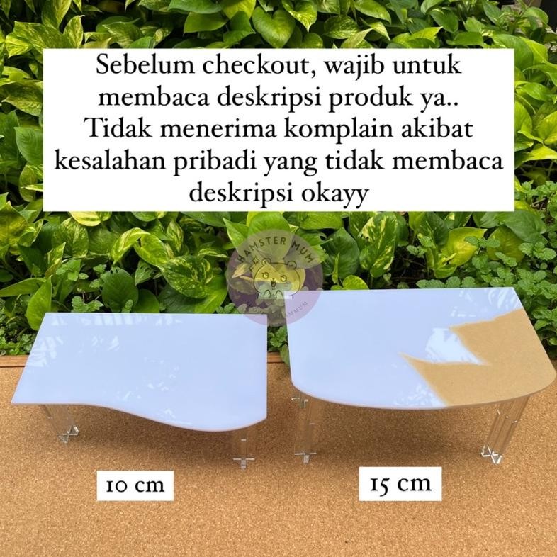 Premium Platform Akrilik Hamster | Platform Hamster | Acrylic Hamster Table | Meja Hamster