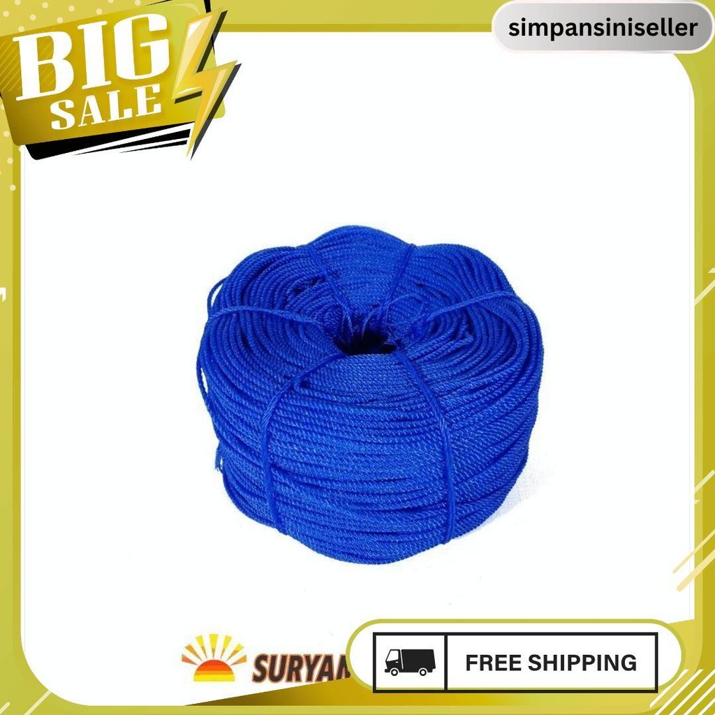 

Tali Tampar Ukuran 4Mm Panjang 220 Meter Termurah