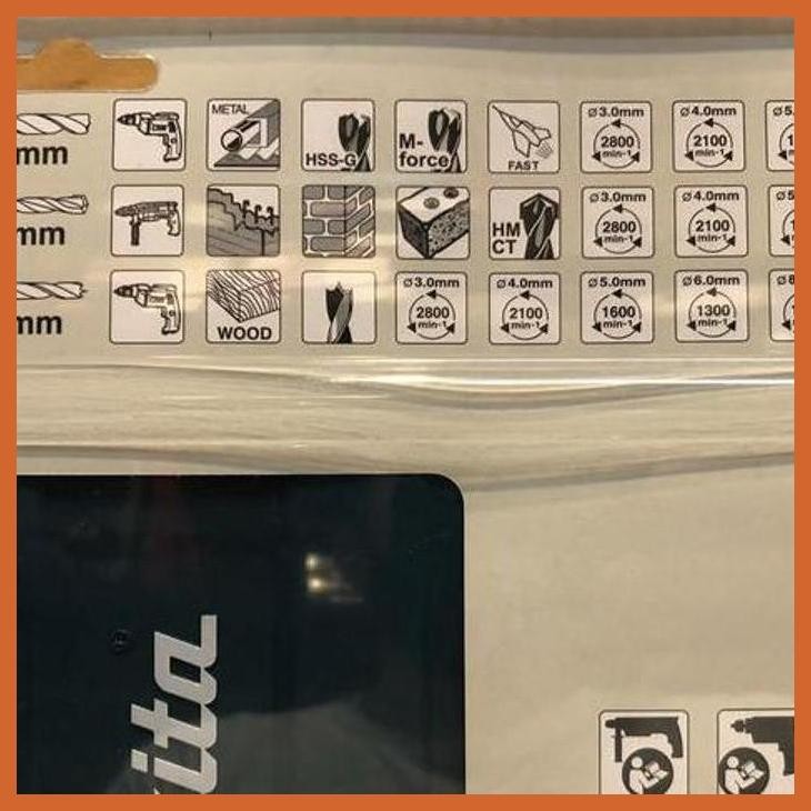 READY MATA BOR SET MAKITA B-44884 ( PERTUKANGAN / POWER TOOLS )SIAP KIRIM